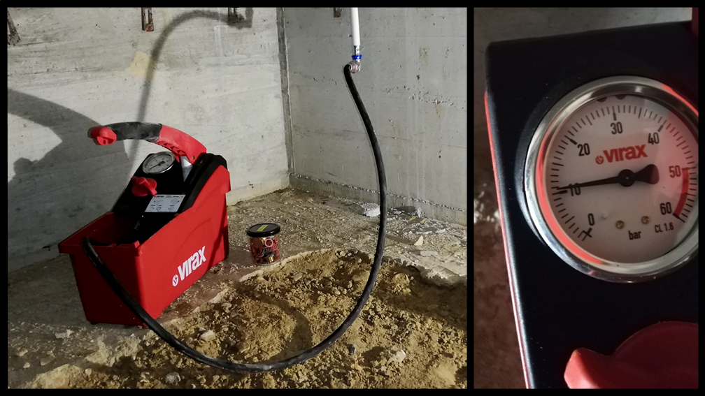 2025.04.30 - Test de pression dans le vide sanitaire
